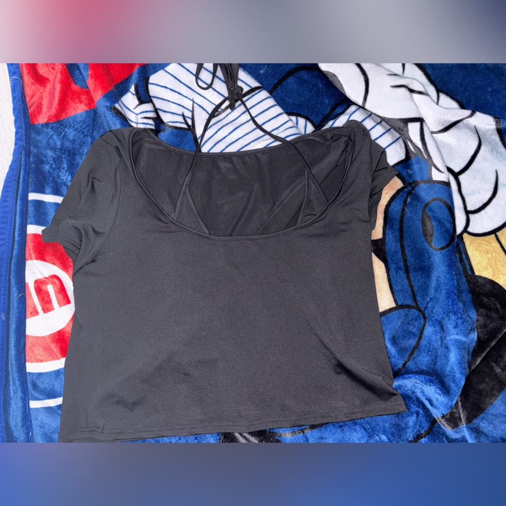 Black 2 in 1 top